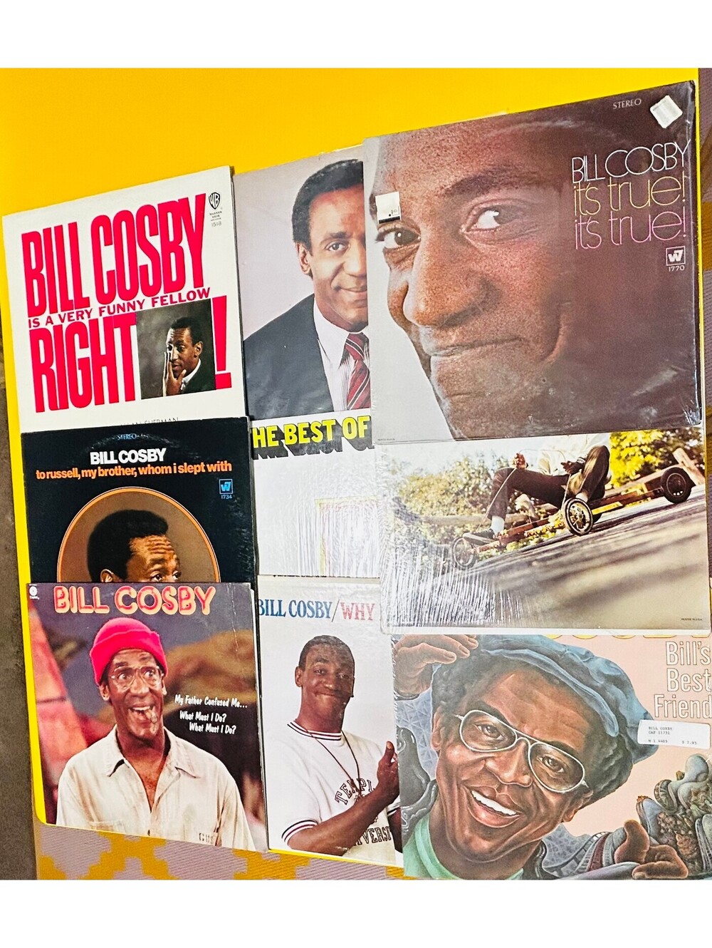Bill Cosby Vinyl Records Lot 9 LP Album Bundle Collection